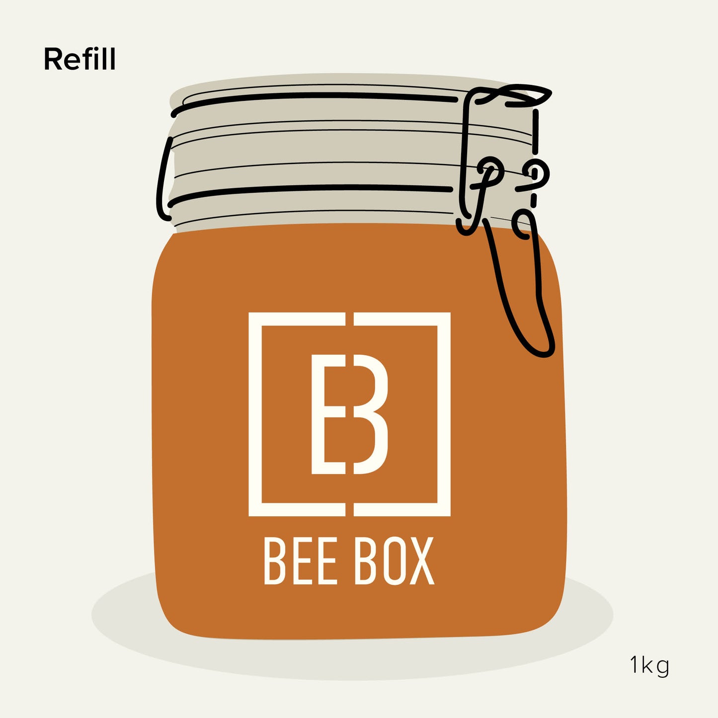LOCAL REFILL — 1kg Blue Borage Honey