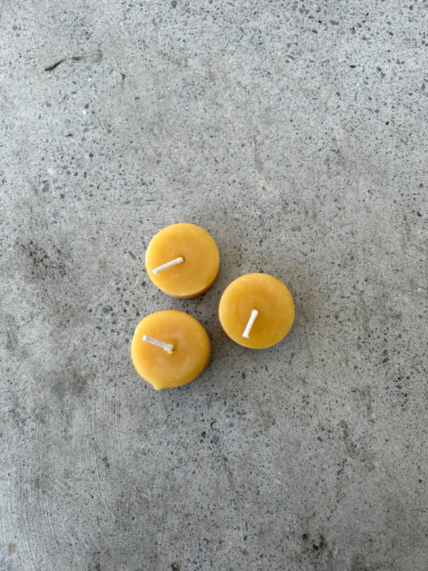 Tea Light Candle — 100% Beeswax