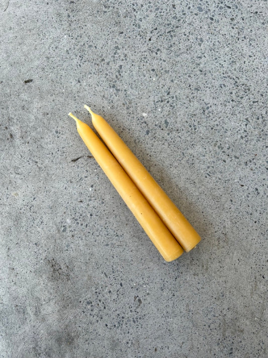 Dinner Taper Candles — 100% Beeswax