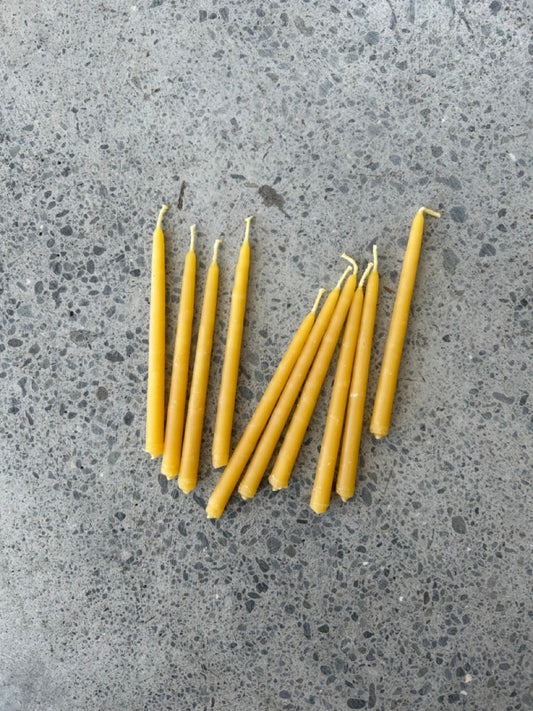 Birthday Candles — 100% Beeswax