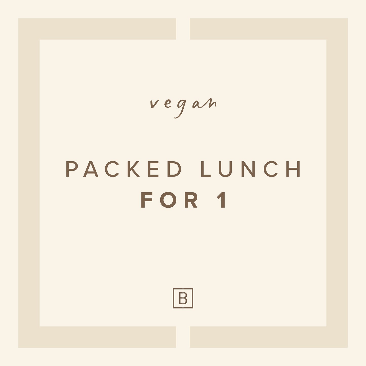 Packed Lunch for 1 – Vegan